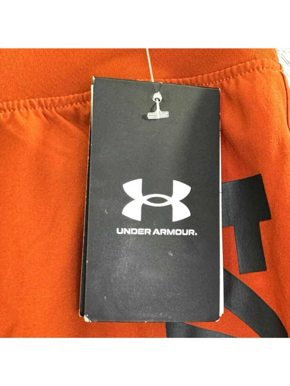 Under Armour Heat Gear Fitted Training Shorts Mens Size Large Orange NWT NEW - Picture 3 of 8